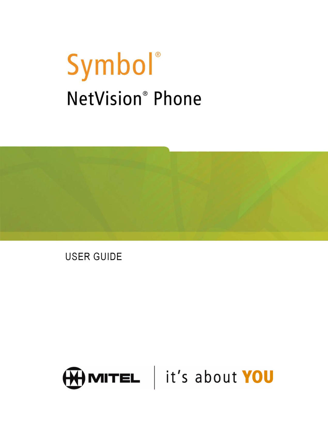 Mitel NETVISION PHONE manual User Guide 