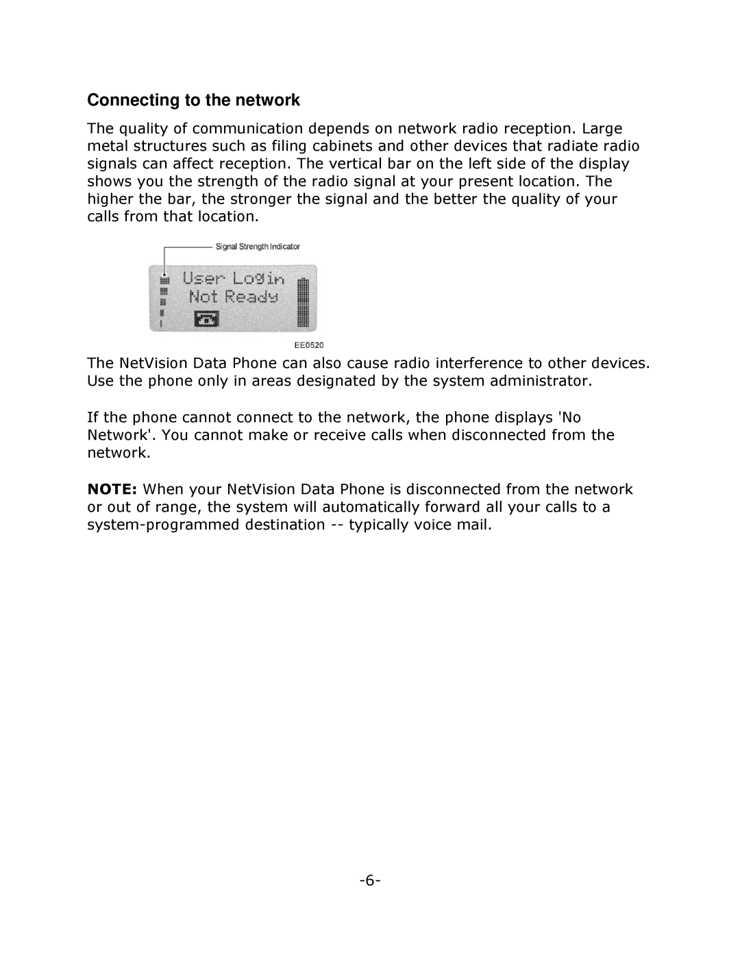 Mitel NETVISION PHONE manual Connecting to the network 