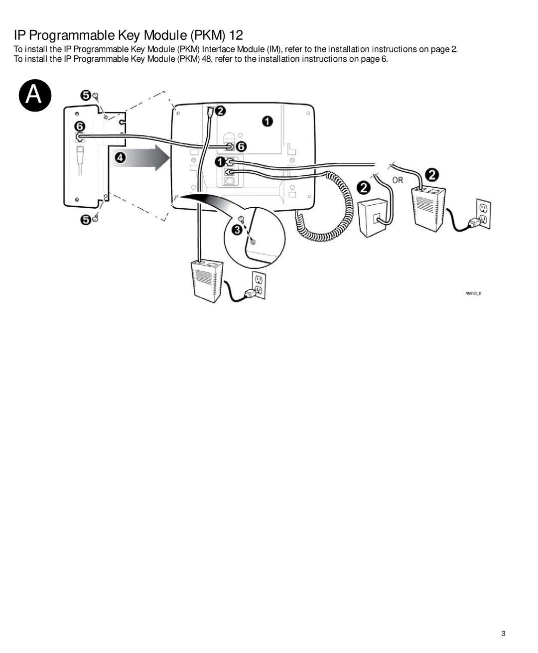 Mitel PKM IM installation instructions IP Programmable Key Module PKM 