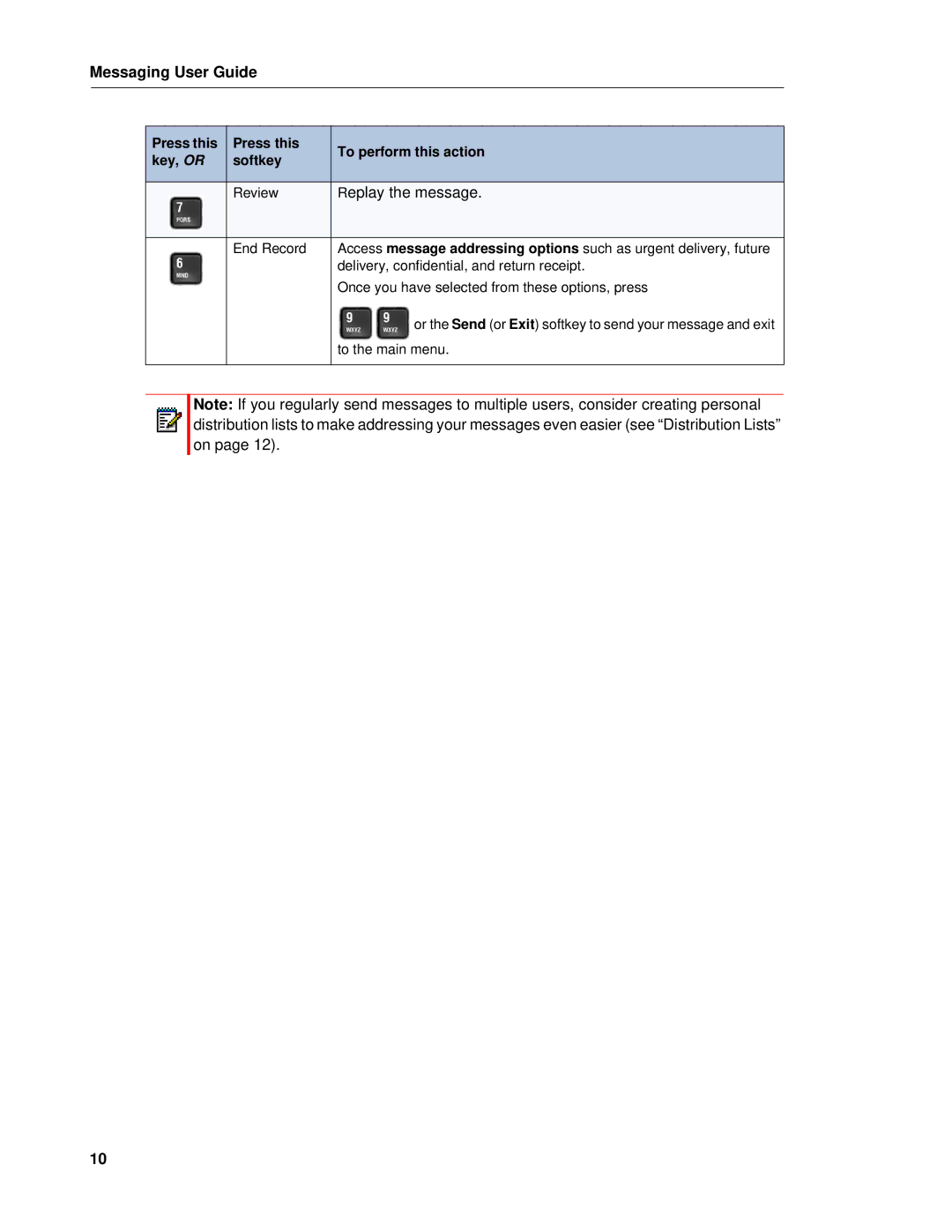 Mitel RELEASE 6.0 manual Replay the message 