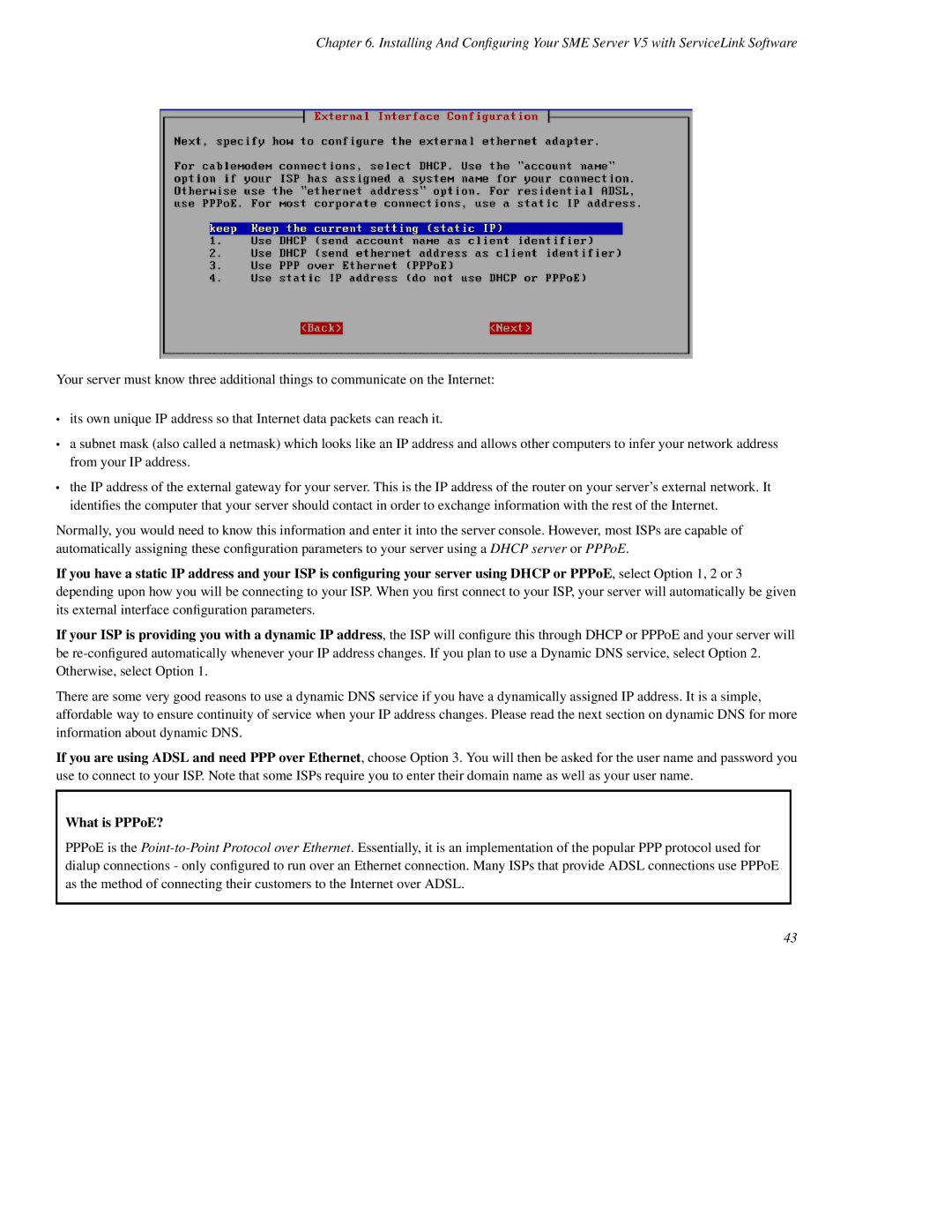 Mitel SME Server V5 with ServiceLink manual What is PPPoE? 