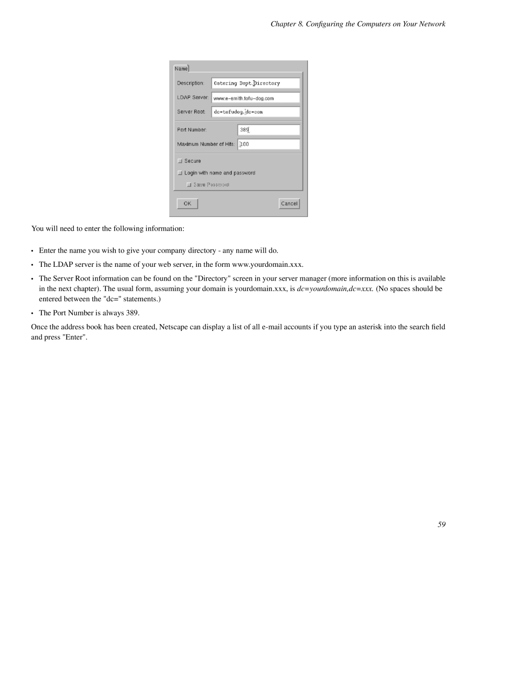 Mitel SME Server V5 with ServiceLink manual Conﬁguring the Computers on Your Network 