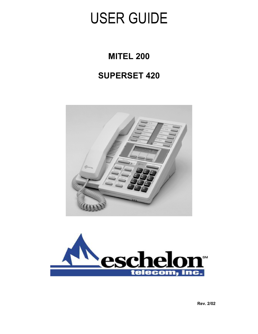 Mitel 200, SUPERSET 420 manual User Guide 