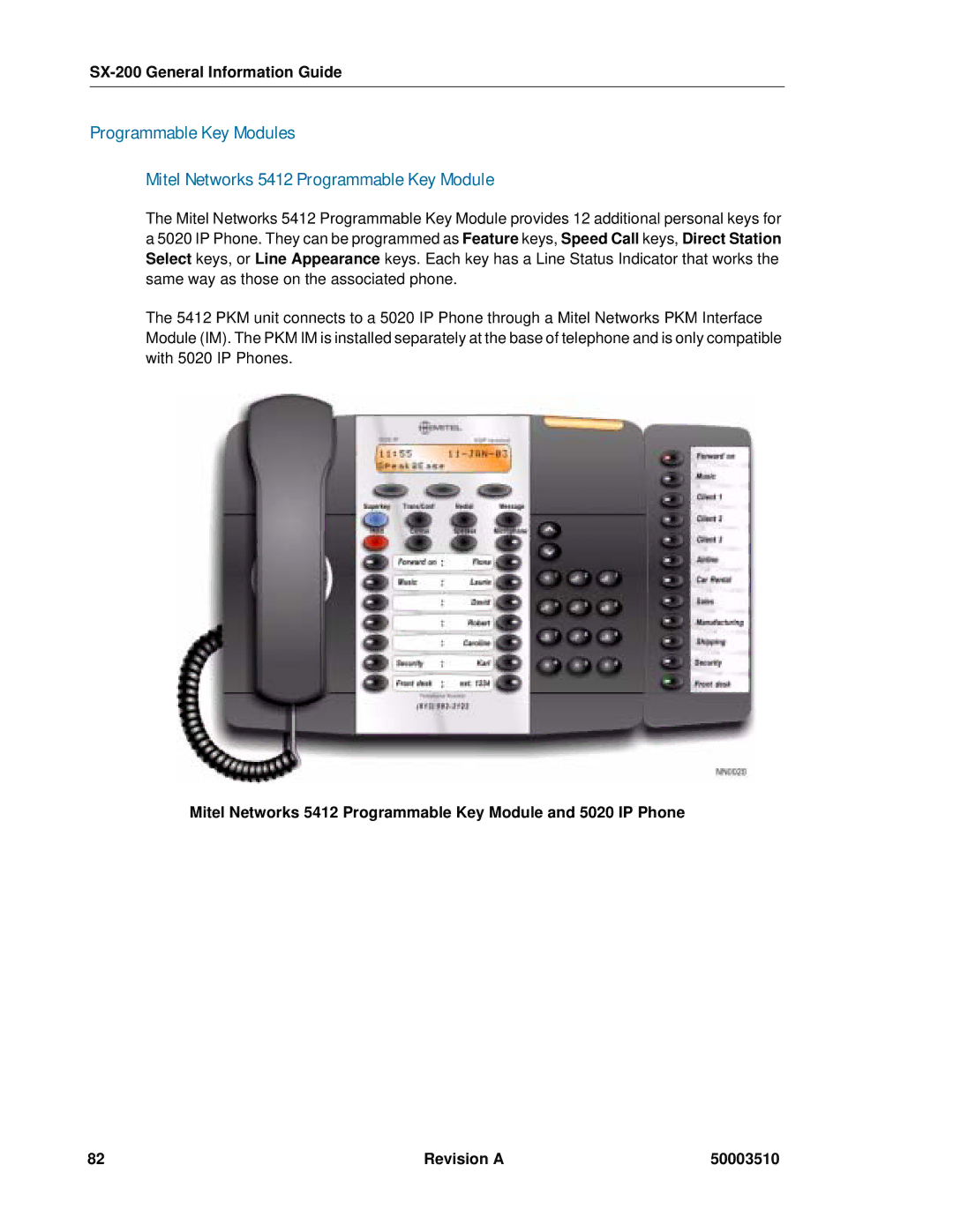 Mitel SX-2000, sx-200 manual SX-200 General Information Guide 