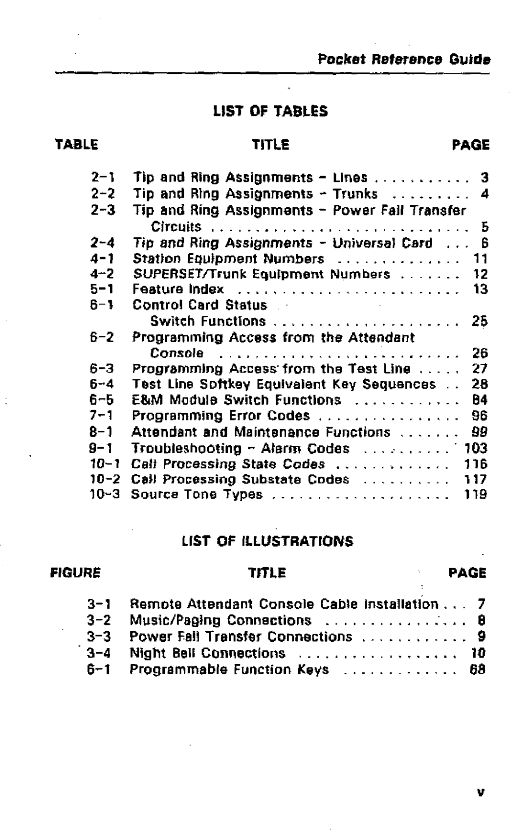 Mitel SX-50 manual 10-2, 10-3 