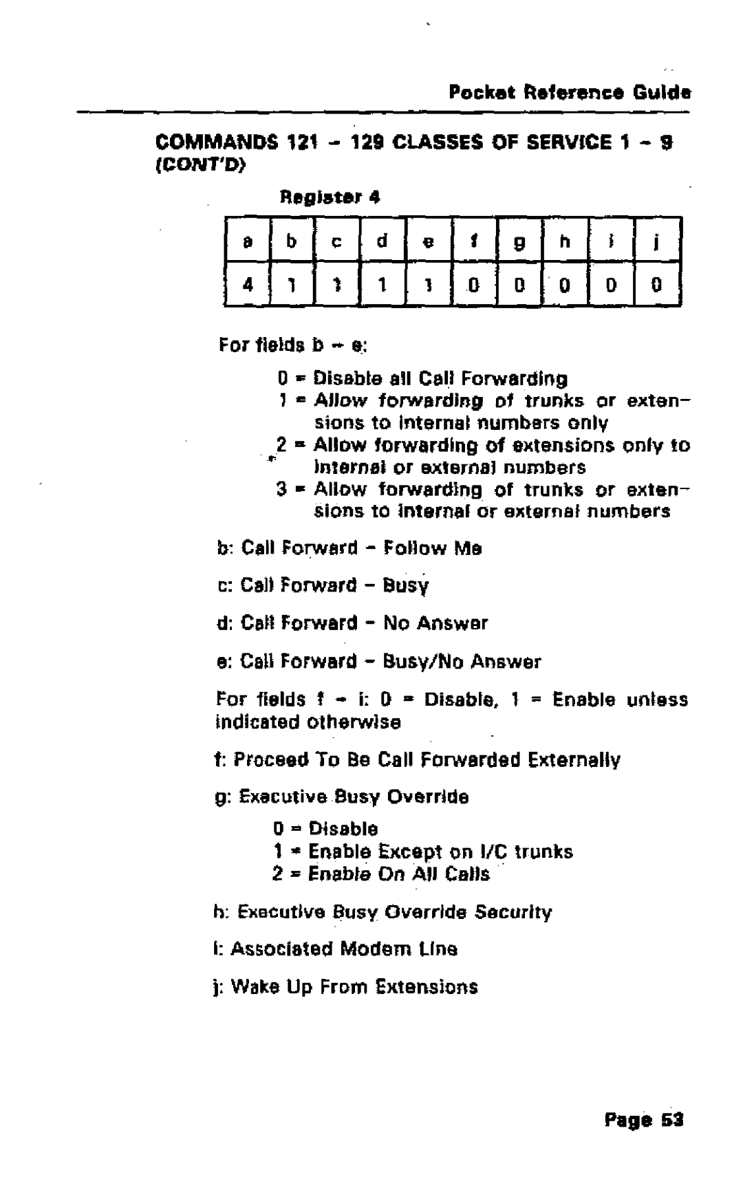 Mitel SX-50 manual I I I I I Ii, Associated Modem Line Wake Up Fmm Extensions 