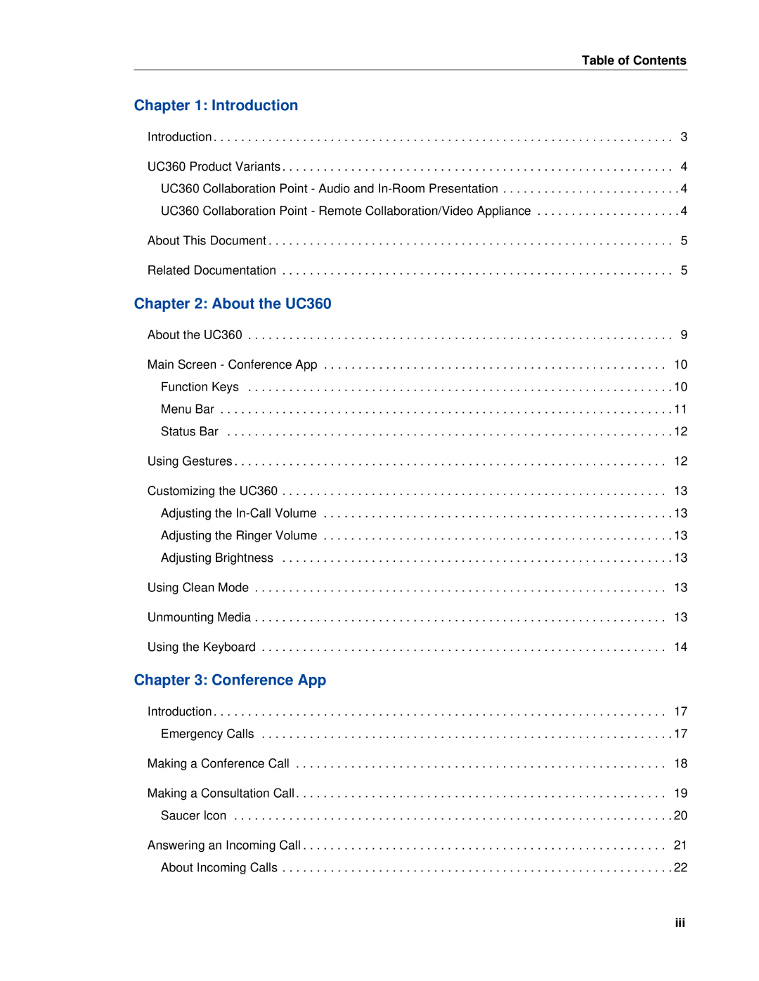 Mitel UC360 manual Introduction 