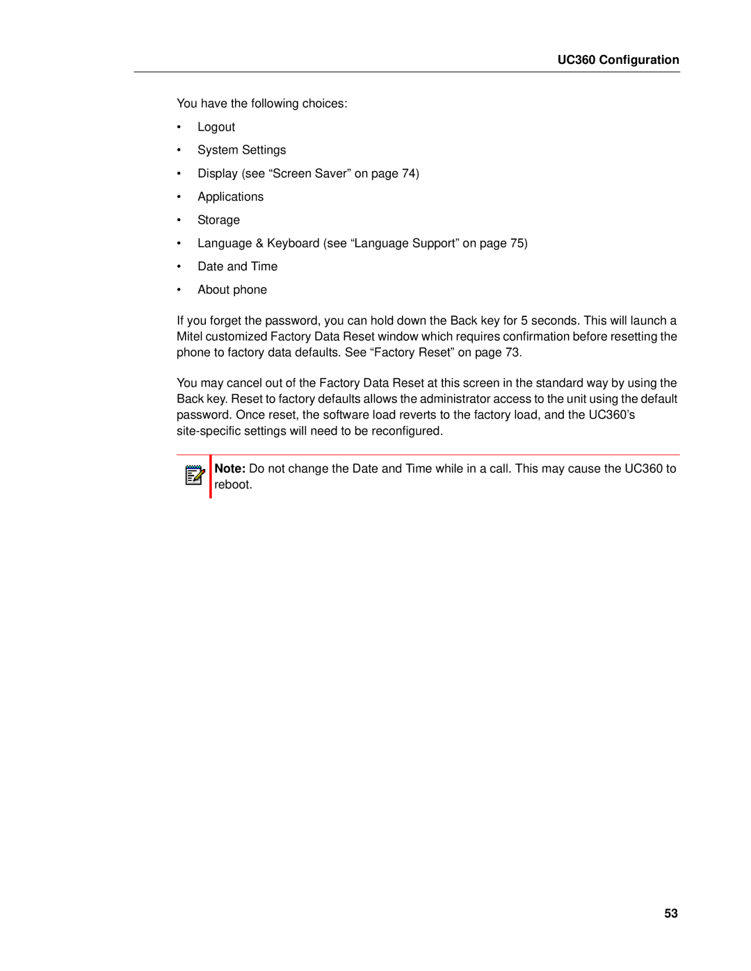 Mitel manual UC360 Configuration 