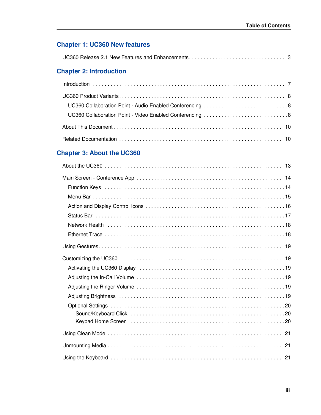 Mitel manual UC360 New features 