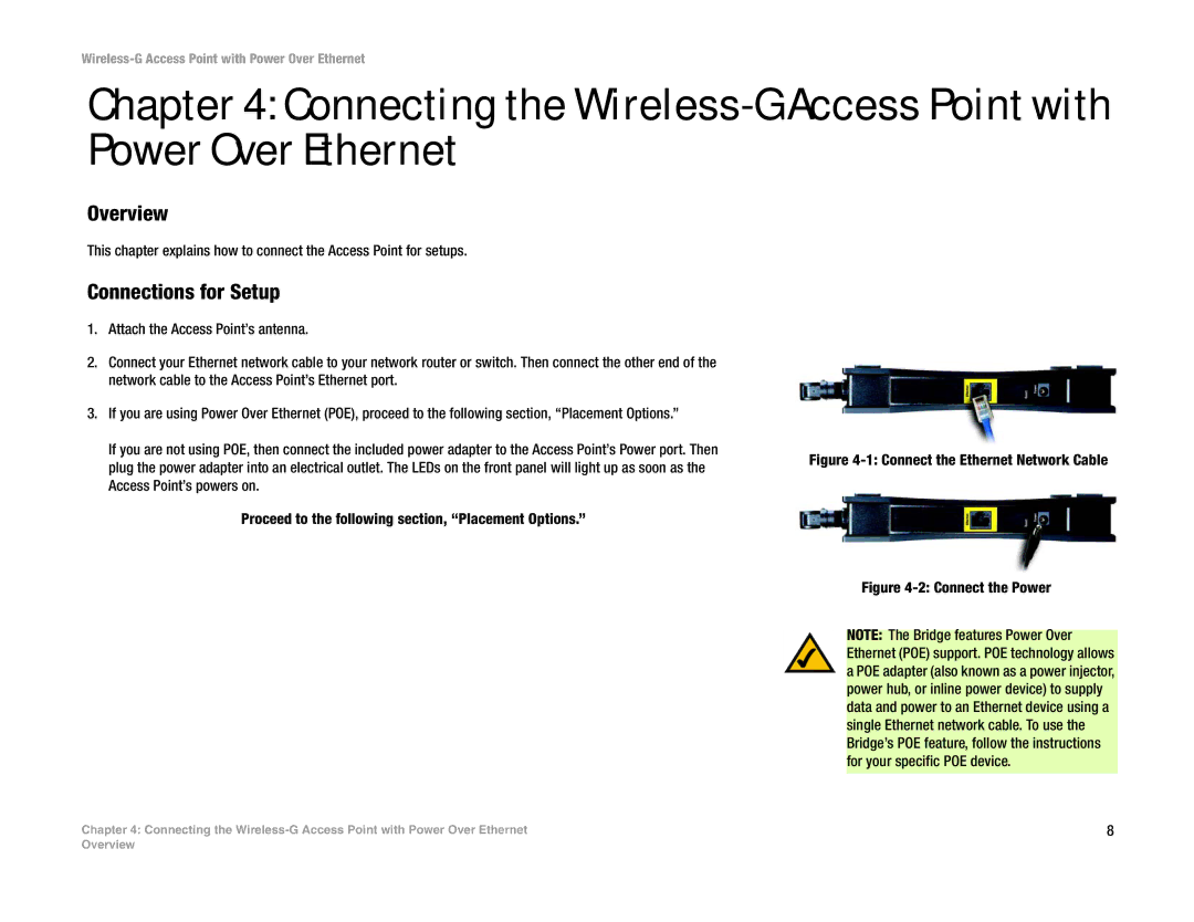 Mitel WAP54GP manual Overview, Connections for Setup 