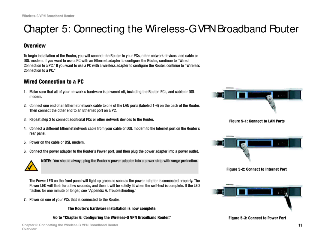 Mitel WRV54G manual Overview, Wired Connection to a PC 