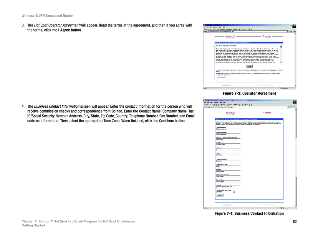 Mitel WRV54G manual Operator Agreement 