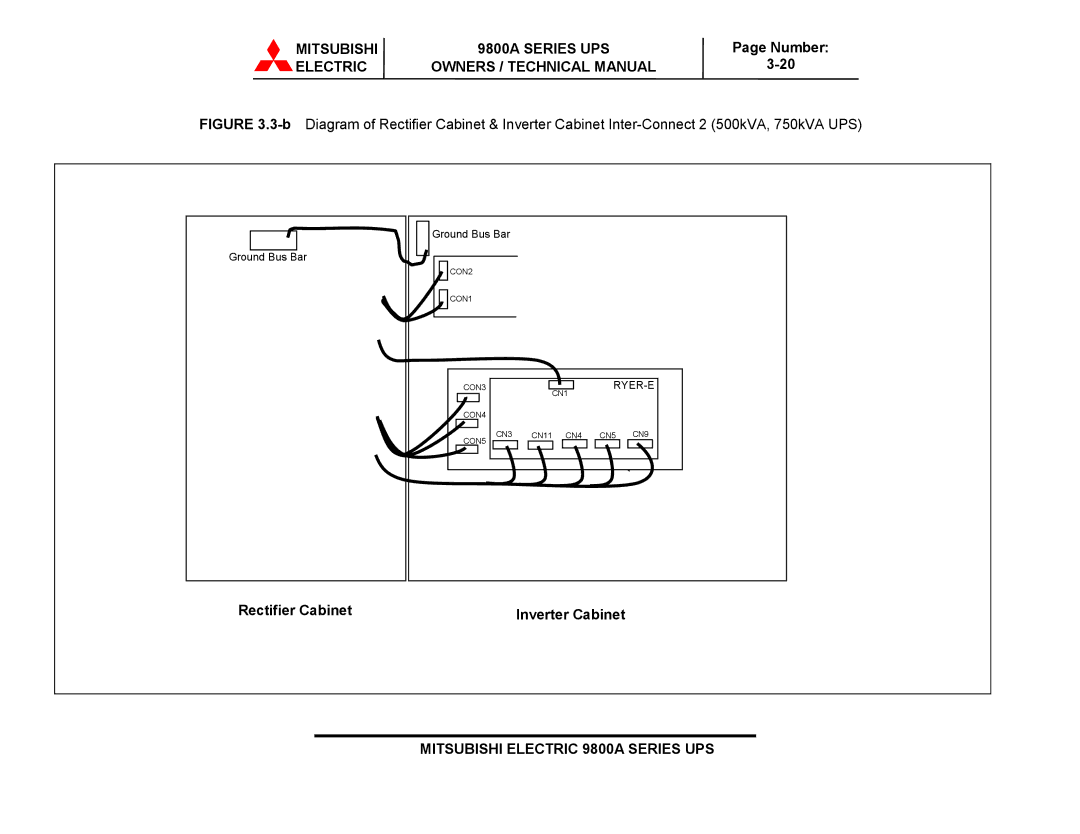 Mitsubishi 9800A Series technical manual Ryer-E 