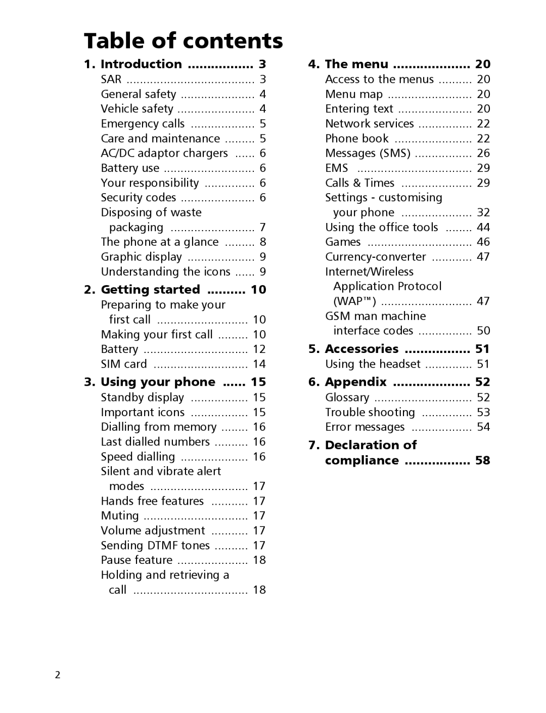 Mitsubishi Electronics 110 manual Table of contents 