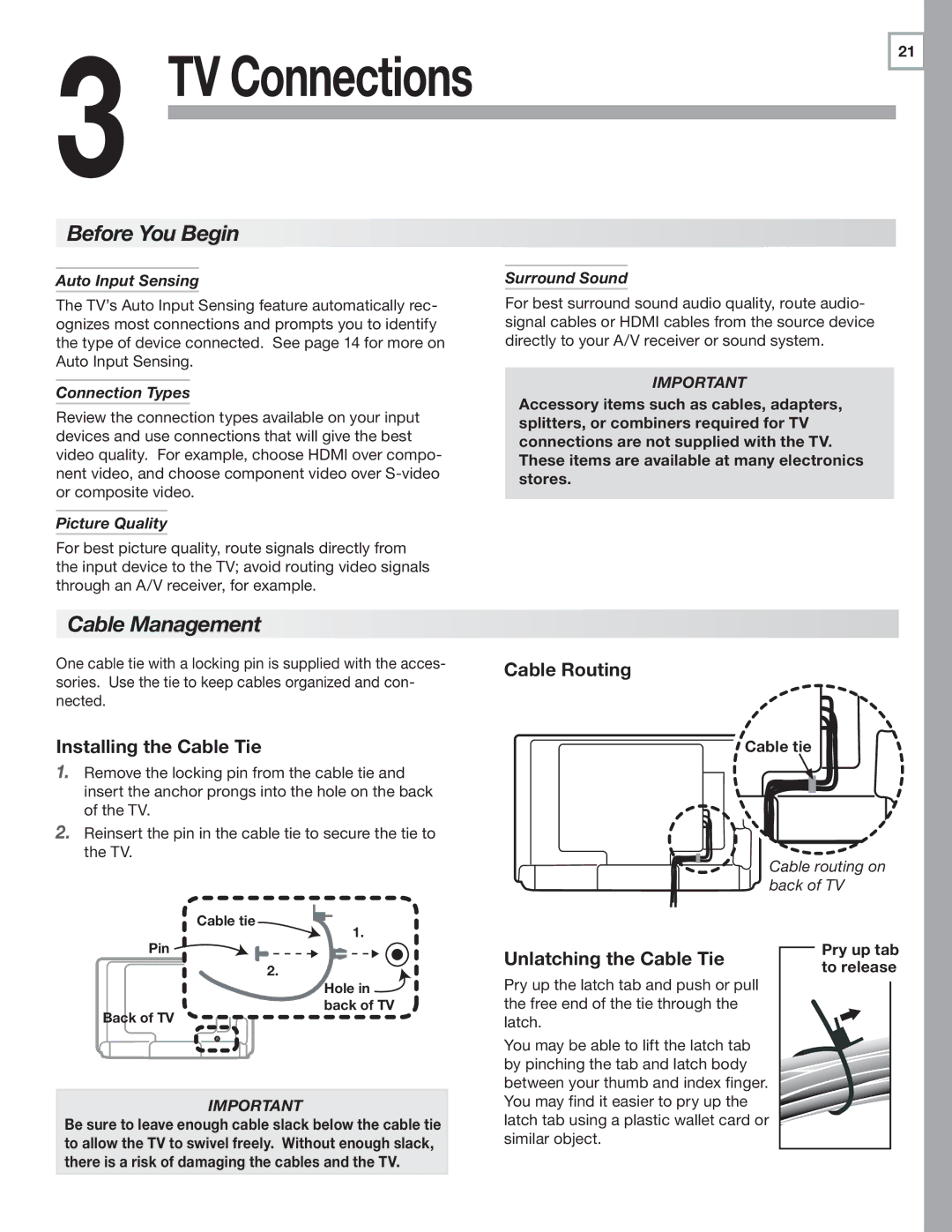 Mitsubishi Electronics 246 Series, 148 Series Before You Begin, Cable Management, Installing the Cable Tie, Cable Routing 