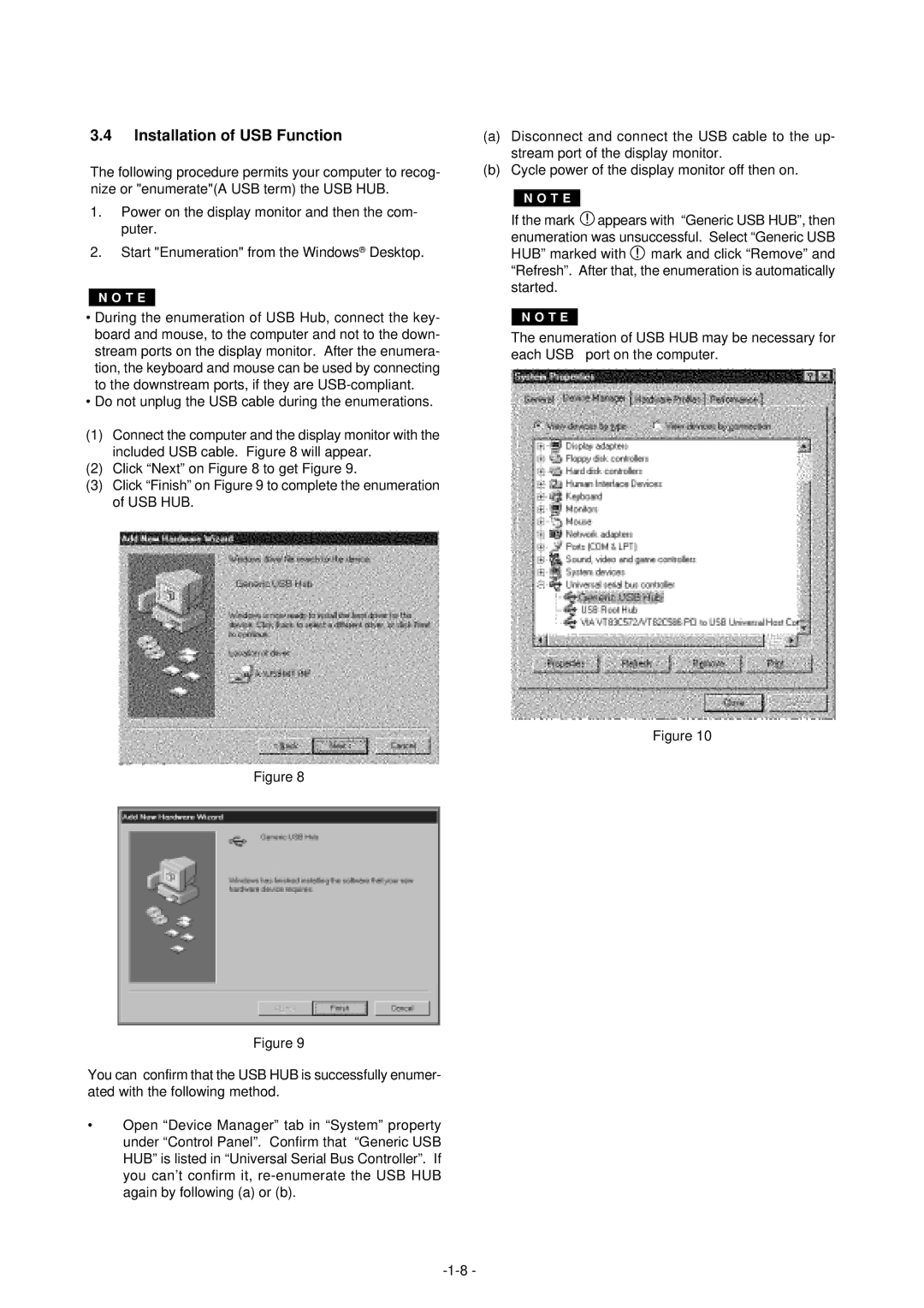 Mitsubishi Electronics 2060U manual Installation of USB Function 