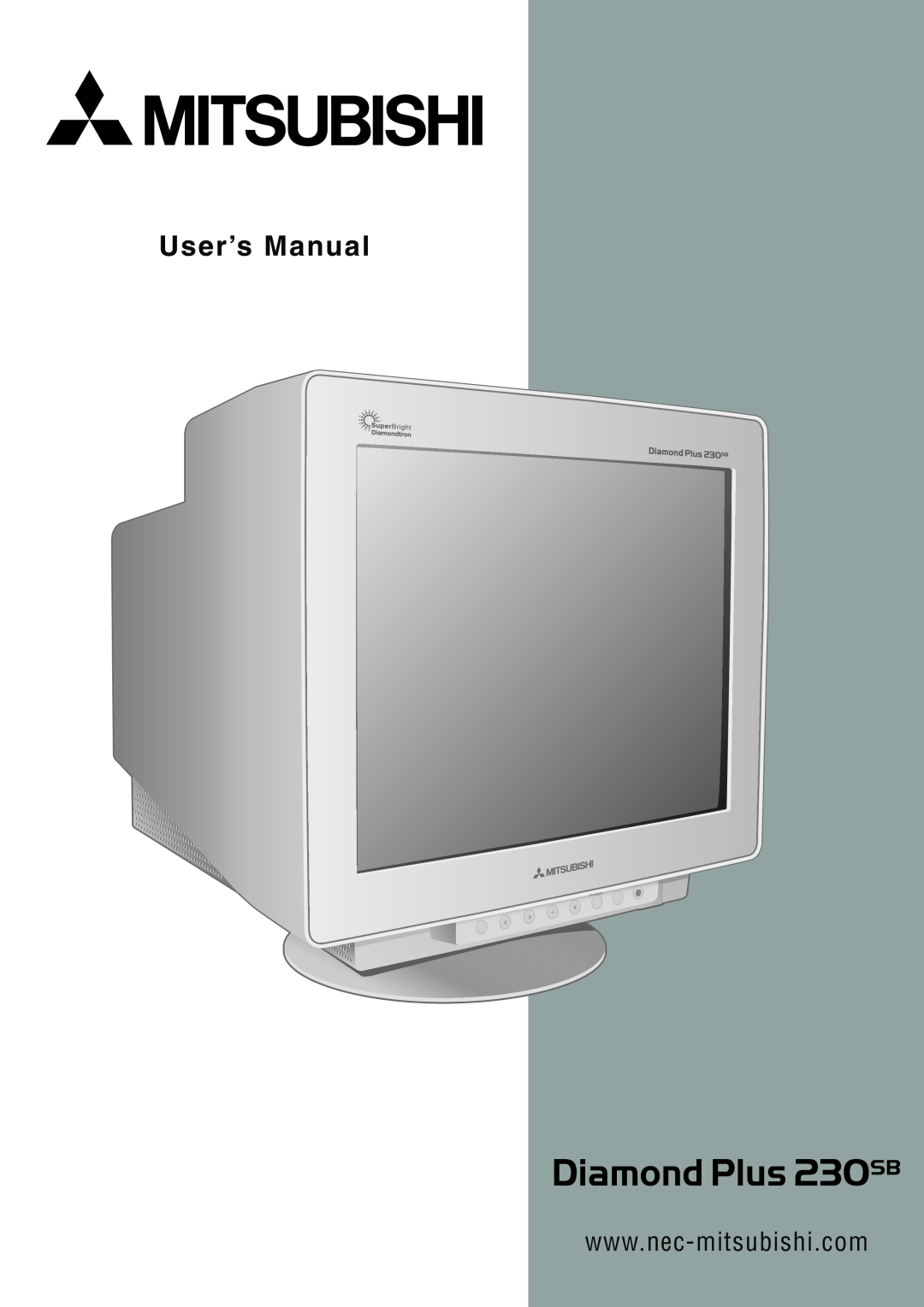 Mitsubishi Electronics 230SB user manual User’s Manual 