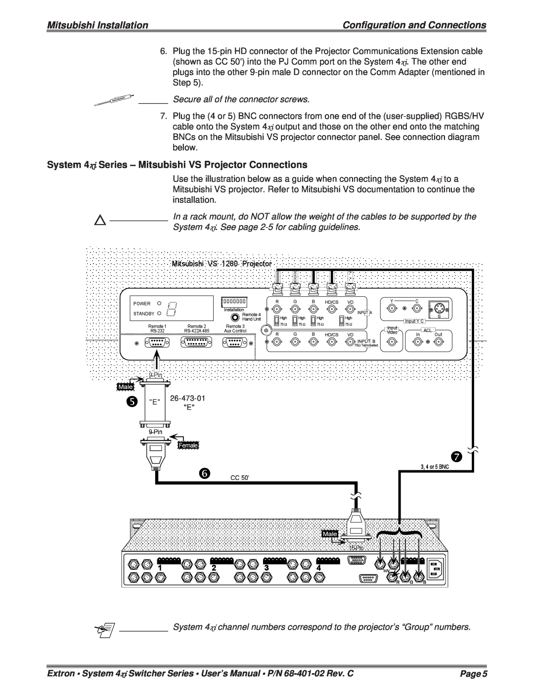 Mitsubishi Electronics 4XIXIXIXIXI user manual Mitsubishi Installation, Configuration and Connections, Page 