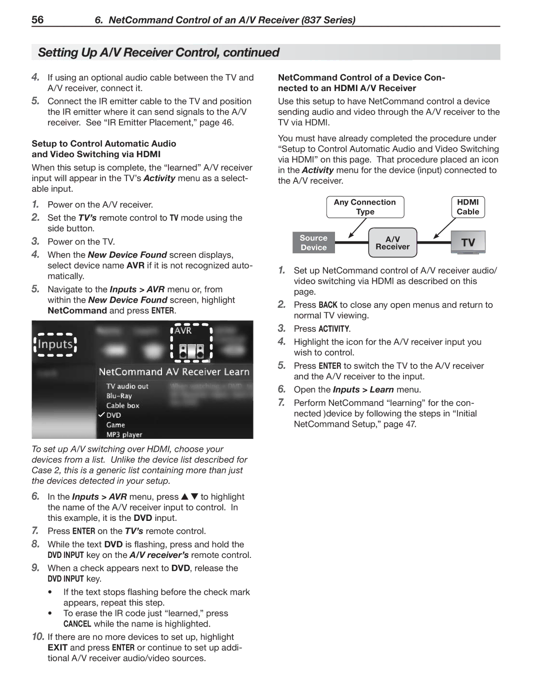 Mitsubishi Electronics C9, 837, 737 manual Press aCTIVITY, Open the Inputs Learn menu 