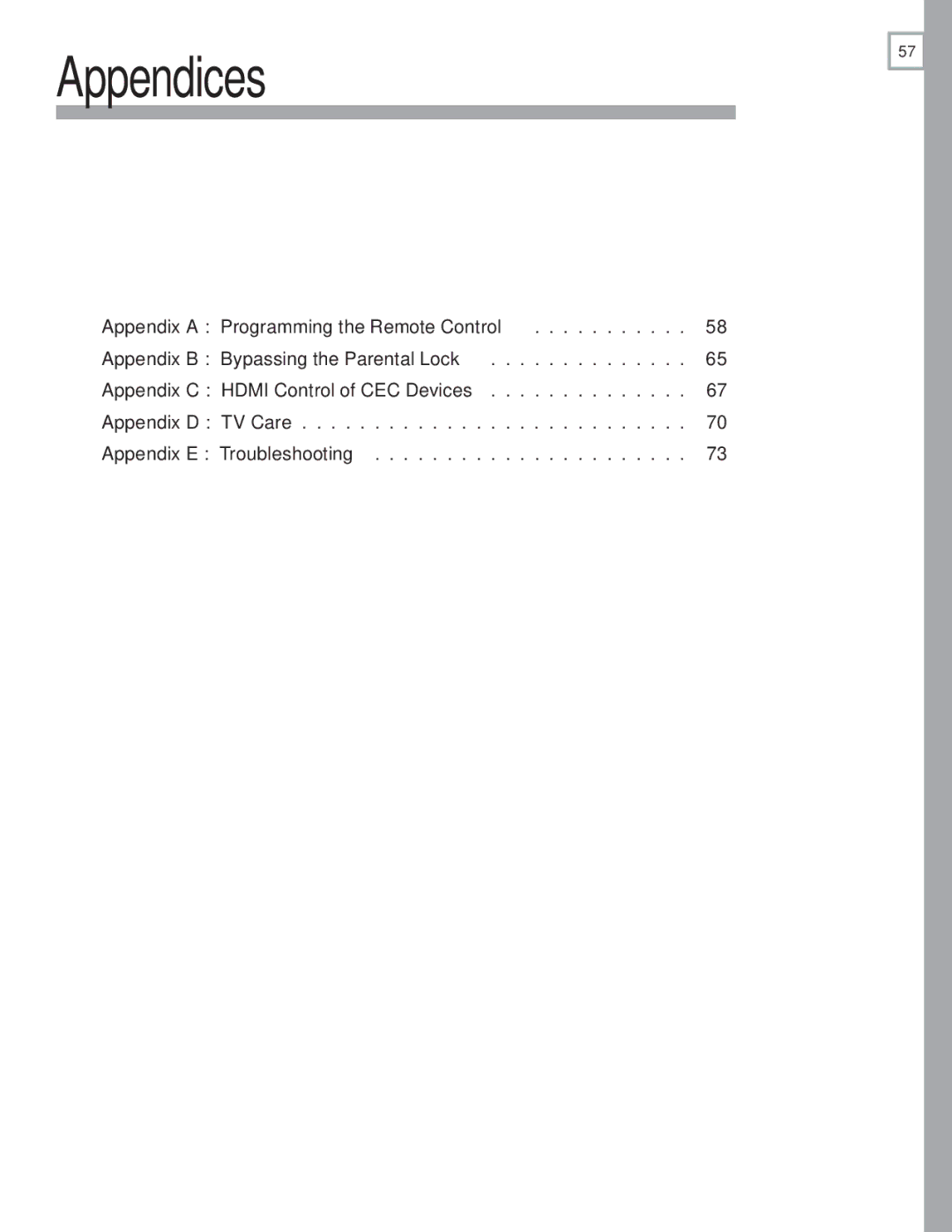 Mitsubishi Electronics 837, 737, C9 manual Appendices 