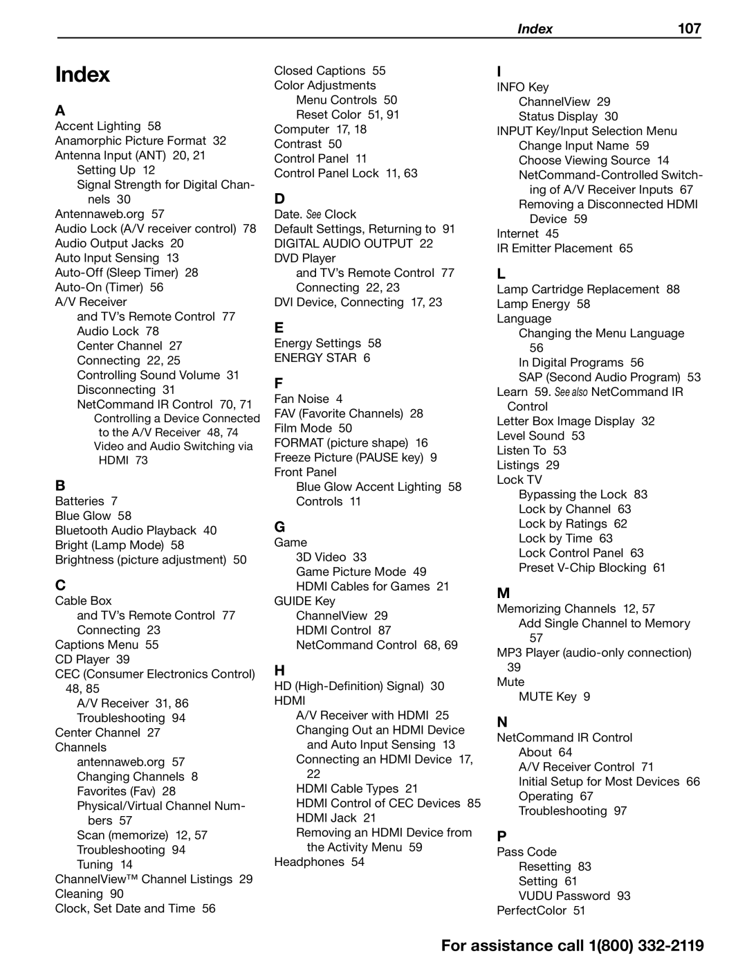 Mitsubishi Electronics 838 SERIES manual Index 