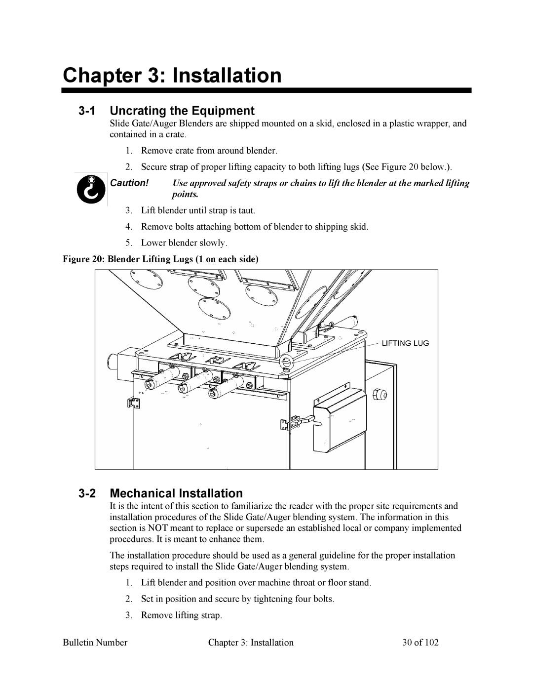 Mitsubishi Electronics 882.00207.00 specifications Uncrating the Equipment, Mechanical Installation 