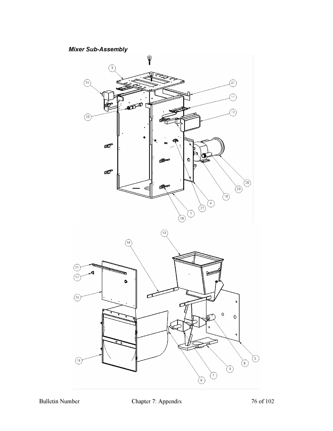 Mitsubishi Electronics 882.00207.00 specifications Mixer Sub-Assembly 