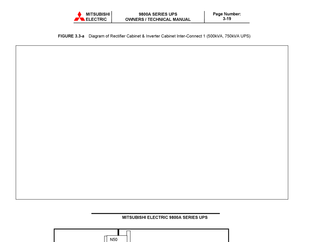 Mitsubishi Electronics 9800A SERIES technical manual N50 