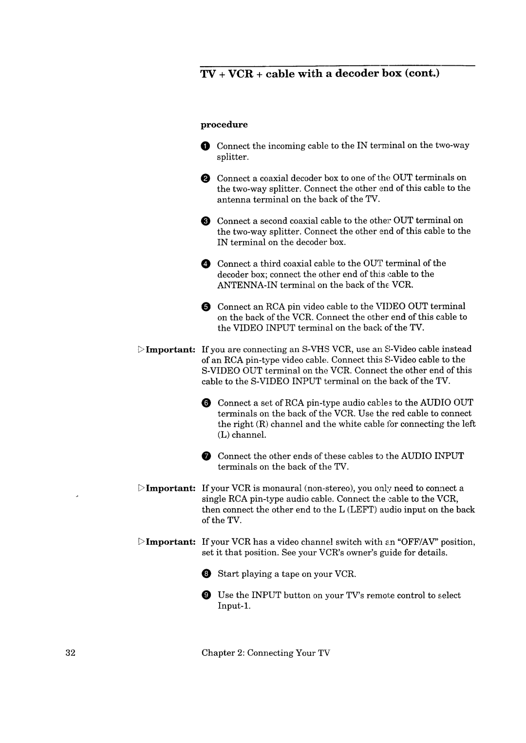 Mitsubishi Electronics CS-35305 manual Procedure 