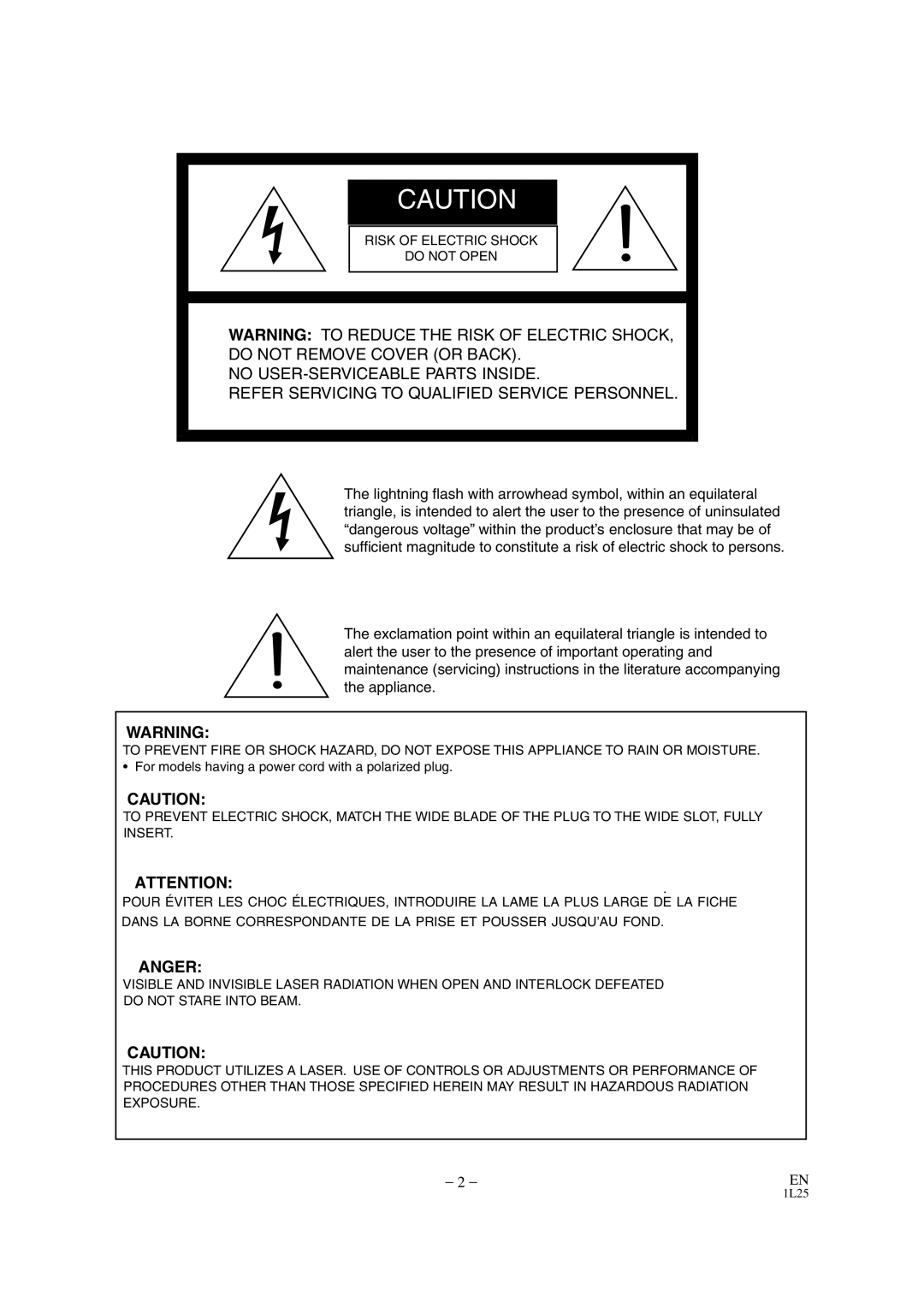 Mitsubishi Electronics DD-6050 manual Anger 