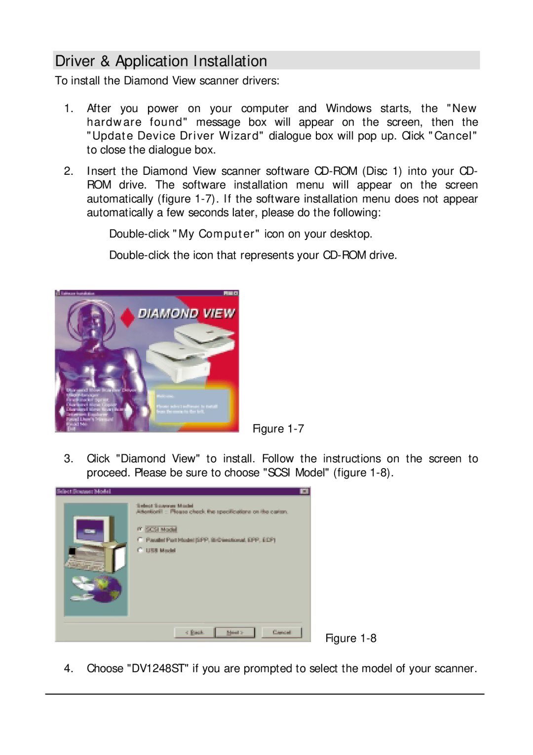 Mitsubishi Electronics DV1248ST user manual Driver & Application Installation 