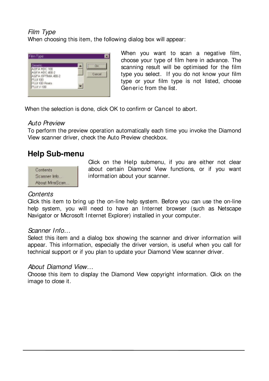 Mitsubishi Electronics DV1248ST user manual Help Sub-menu 