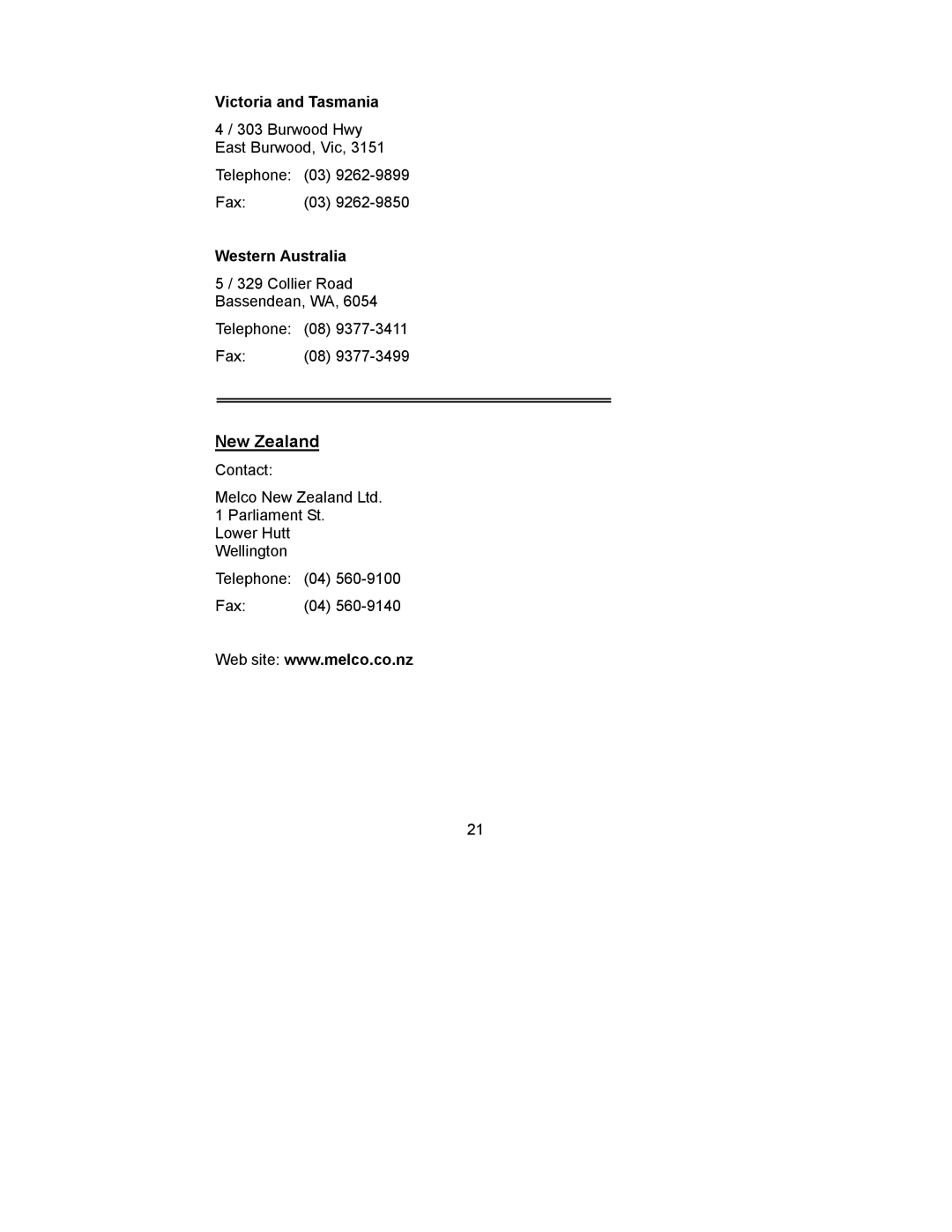 Mitsubishi Electronics DV158 manual New Zealand 