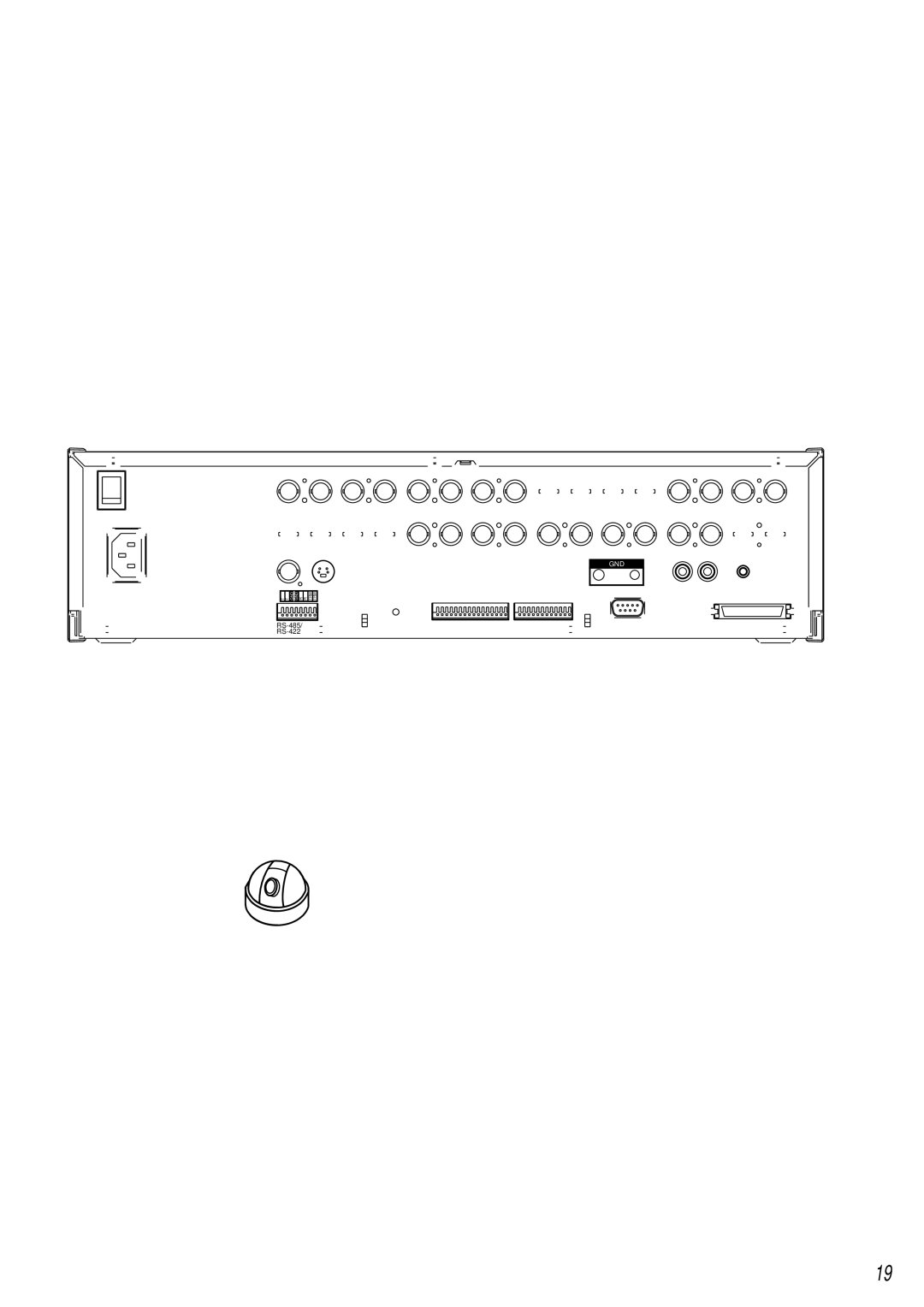 Mitsubishi Electronics DX-TL2500U operation manual Connections, Connecting to Cctv camera, monitor, sensor, Power Cord 