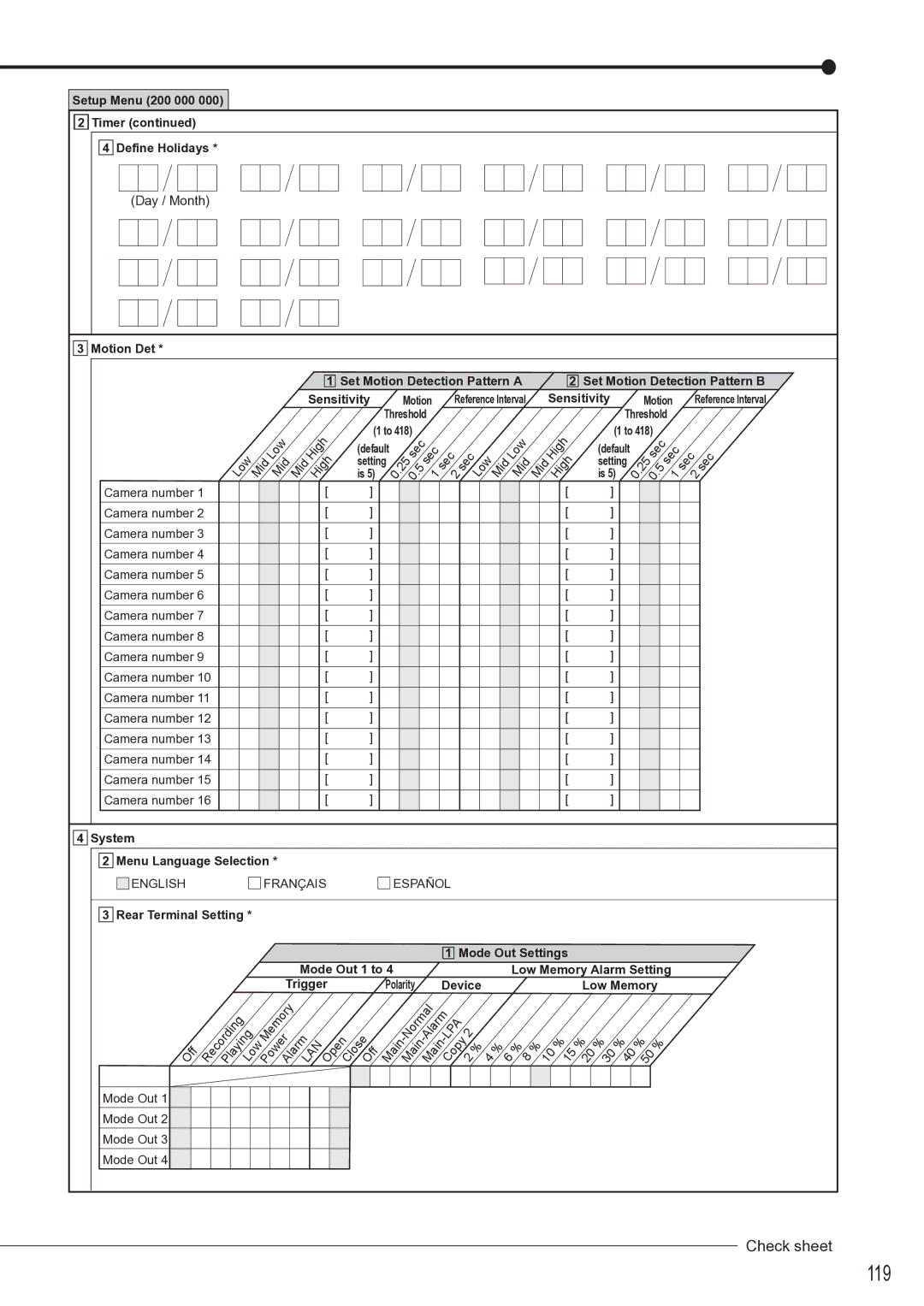 Mitsubishi Electronics DX-TL4516U instruction manual 119 