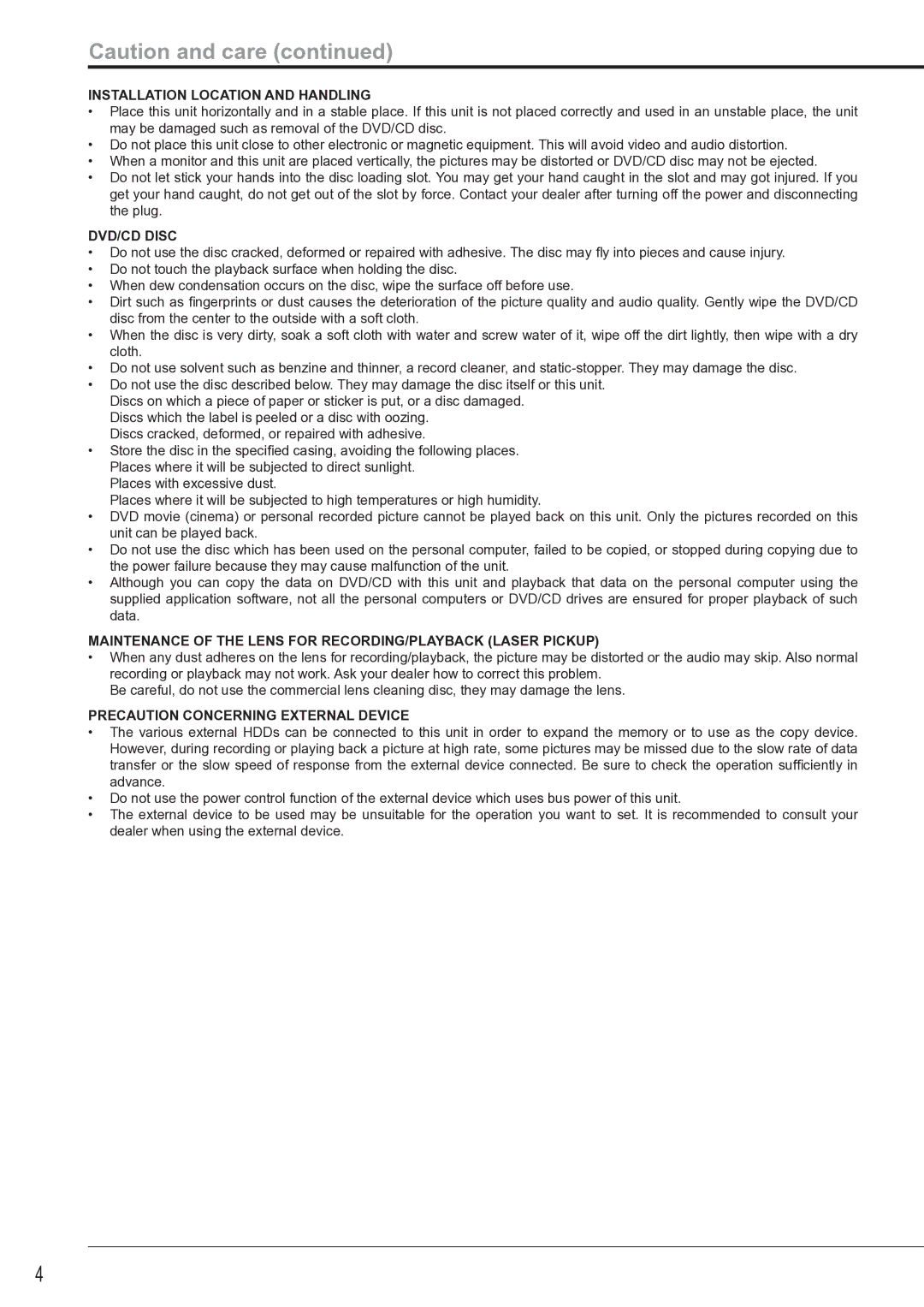 Mitsubishi Electronics DX-TL4516U instruction manual Installation Location and Handling 