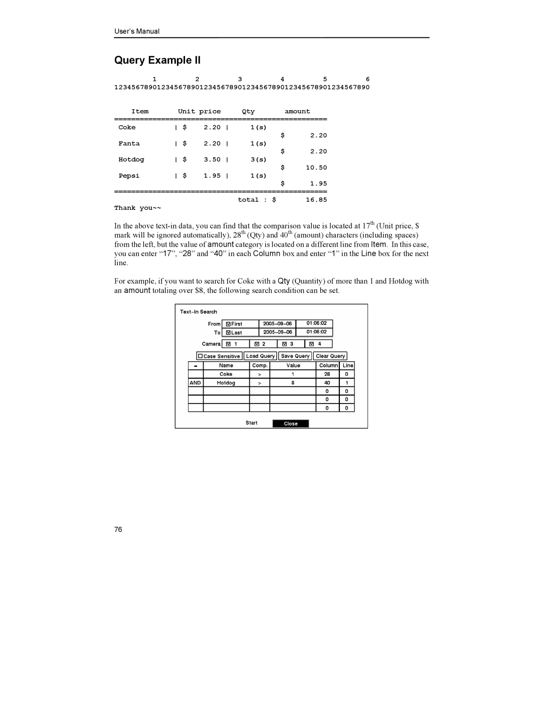 Mitsubishi Electronics DX-TL4U manual Query Example 