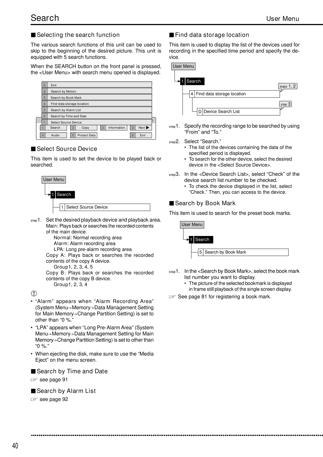 Mitsubishi Electronics DX-TL5000E instruction manual Search 