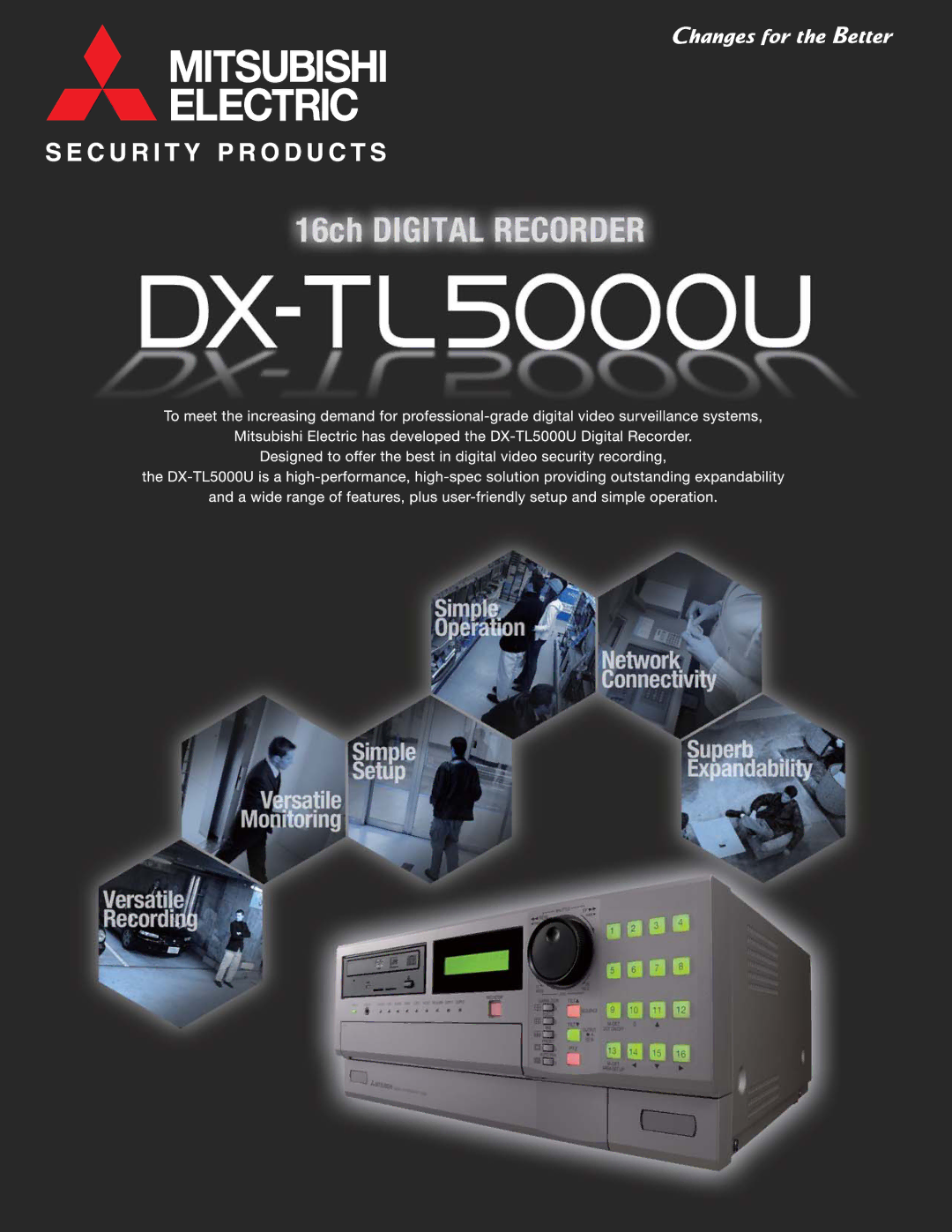 Mitsubishi Electronics DX-TL5000U manual 