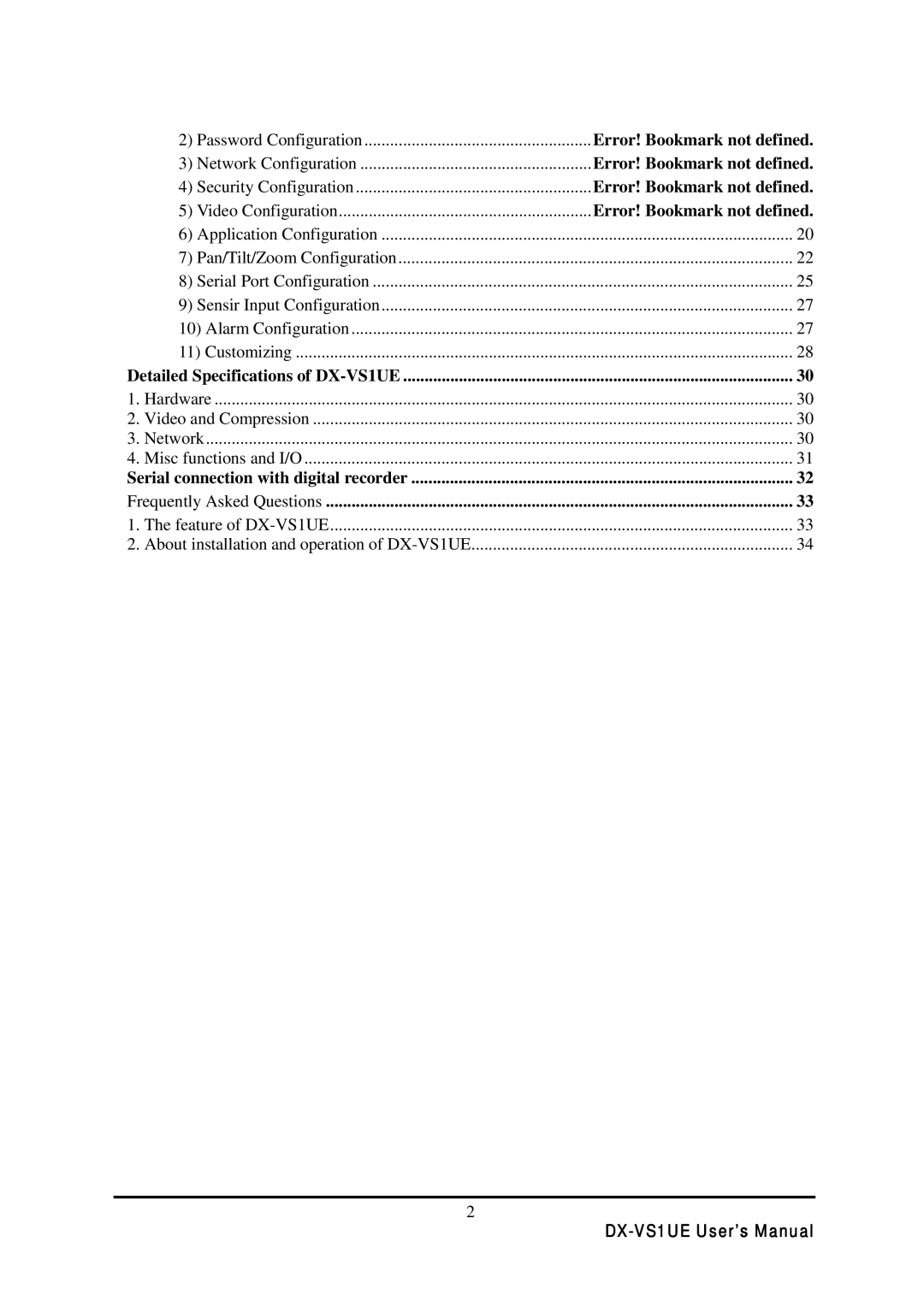 Mitsubishi Electronics user manual DX-VS1UE User’s Manual 