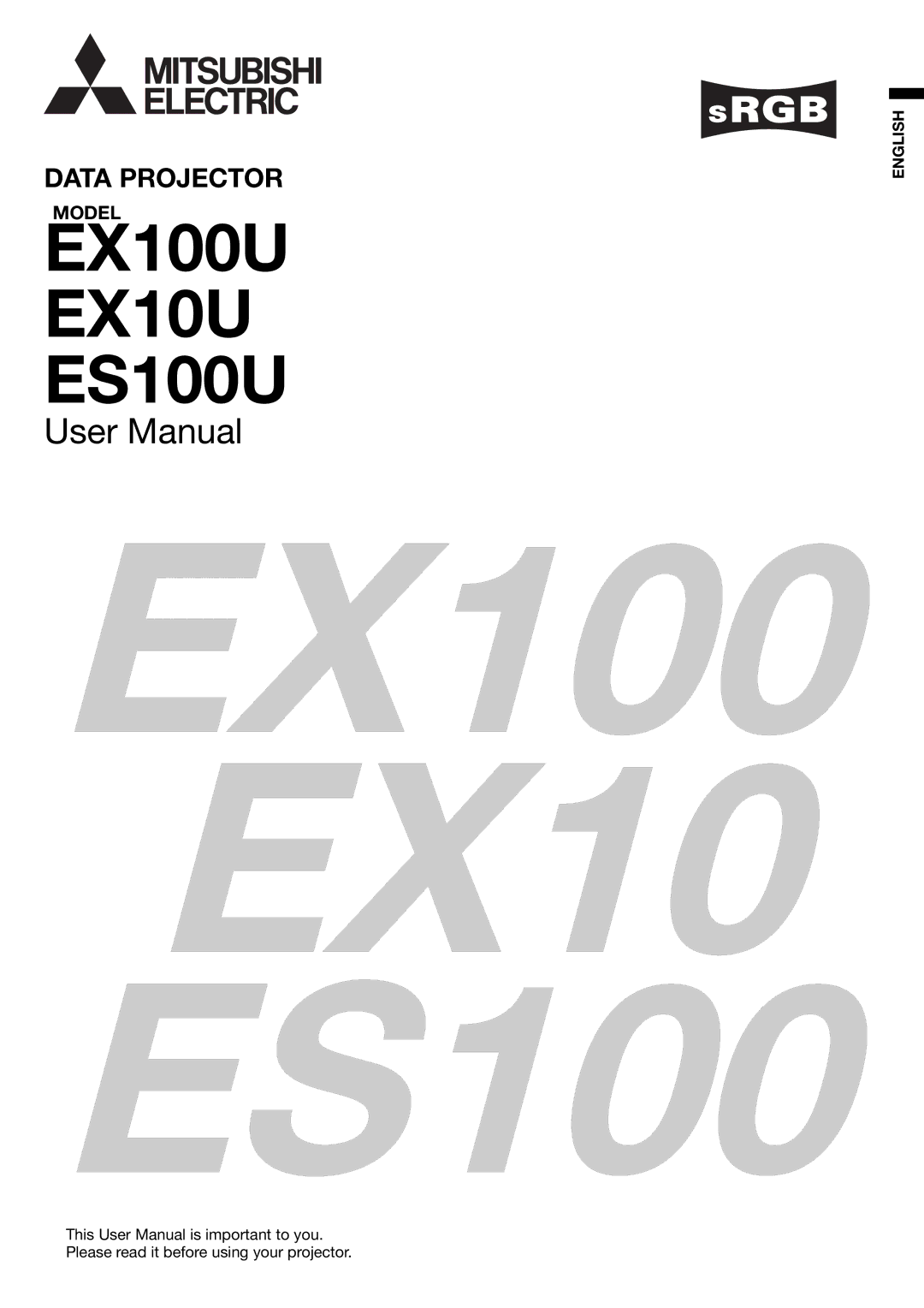 Mitsubishi Electronics user manual EX100 ES100 