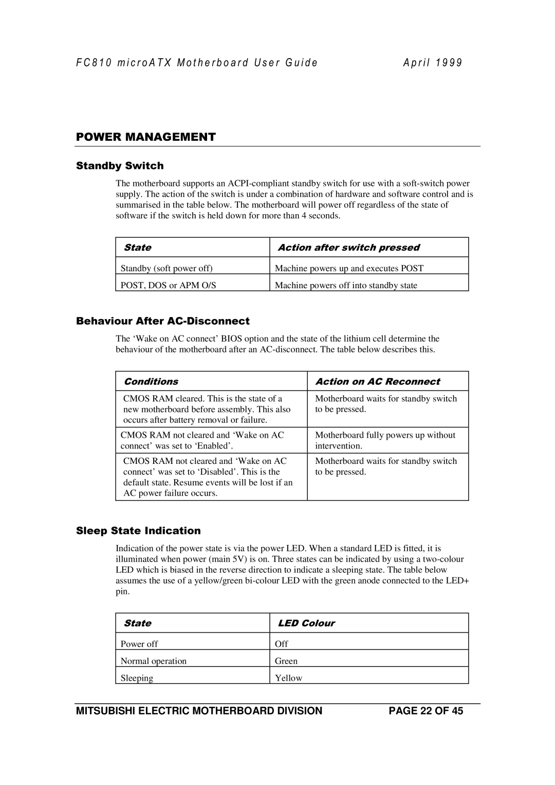 Mitsubishi Electronics FC810 manual Pin 