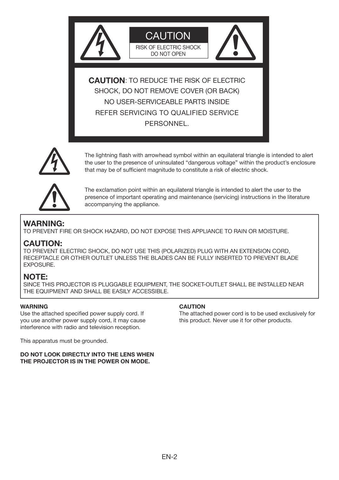 Mitsubishi Electronics FD730U-G user manual EN-2 