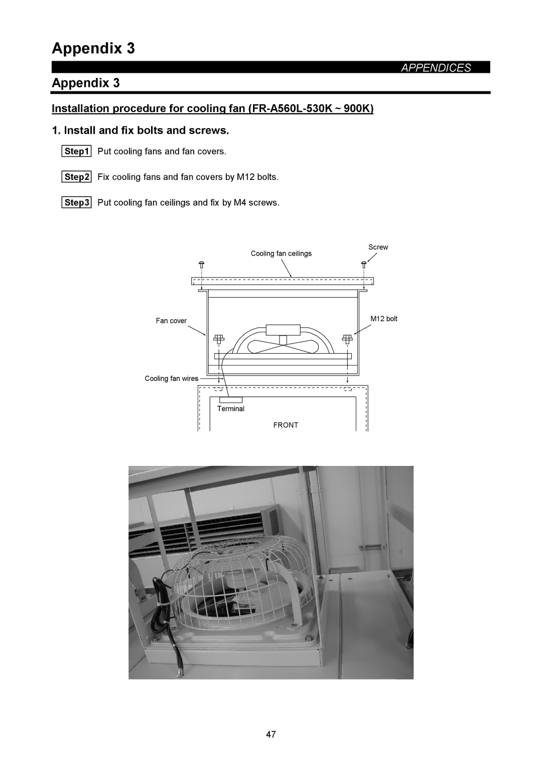 Mitsubishi Electronics FR-A500L instruction manual Appendix 