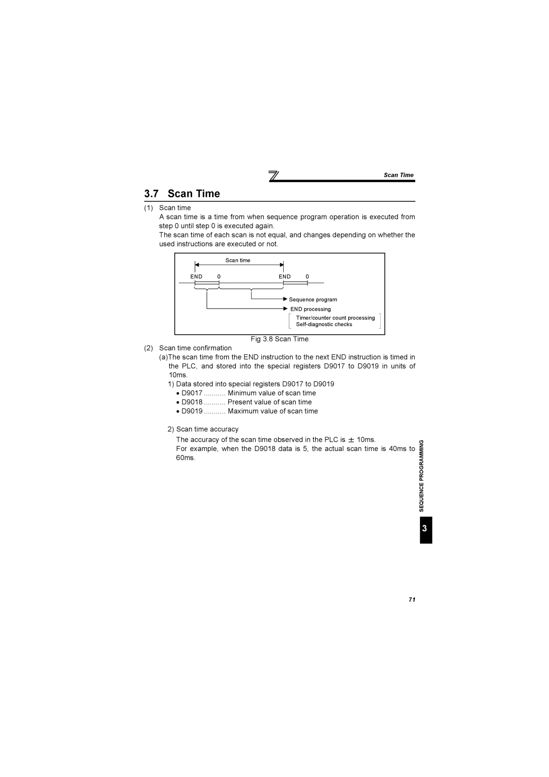 Mitsubishi Electronics FR-A700, 700 Series specifications Scan Time 