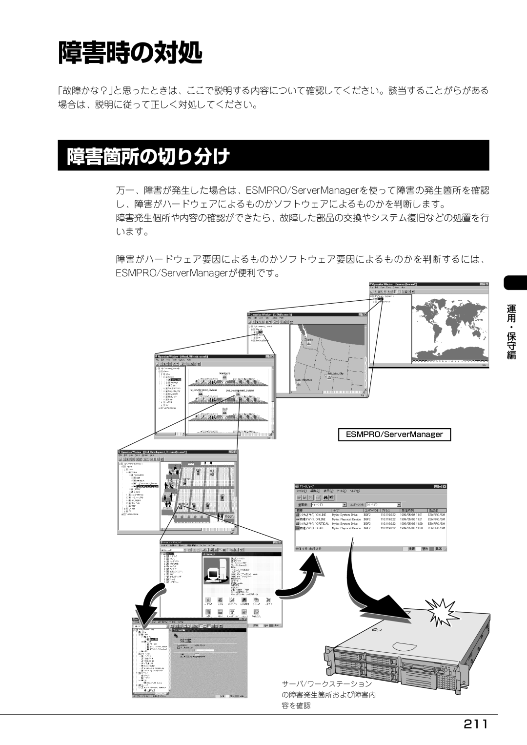 Mitsubishi Electronics FT8600  220Ra manual 障害時の対処, 障害箇所の切り分け, 211 