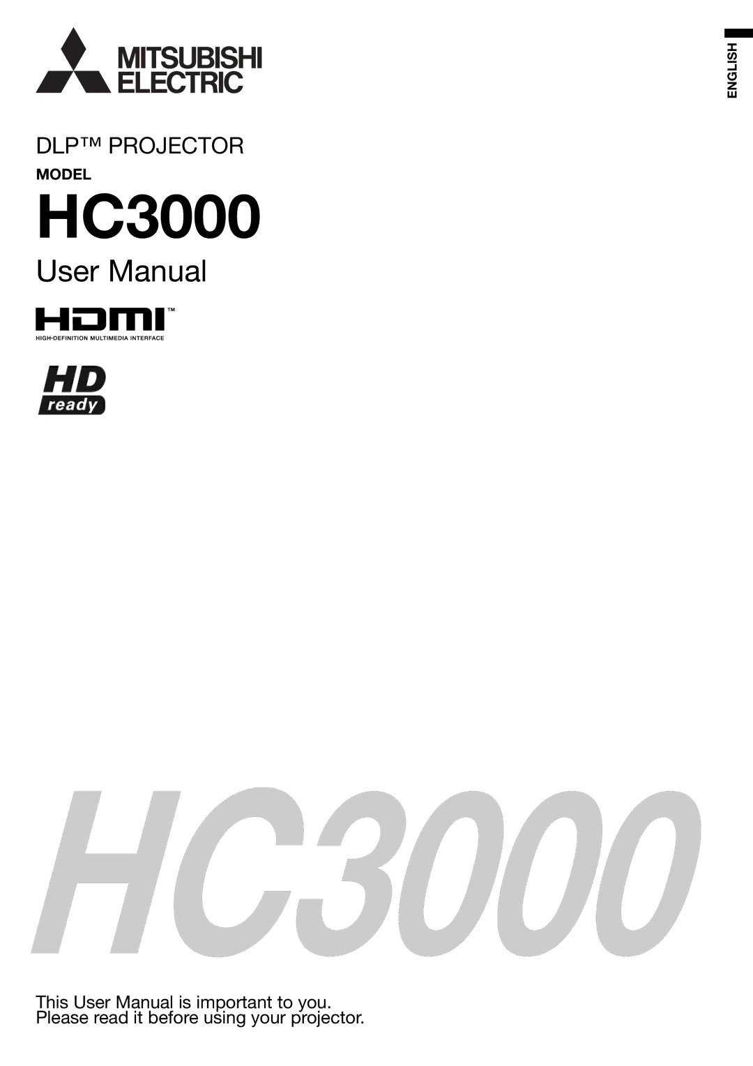 Mitsubishi Electronics HC3000 user manual 