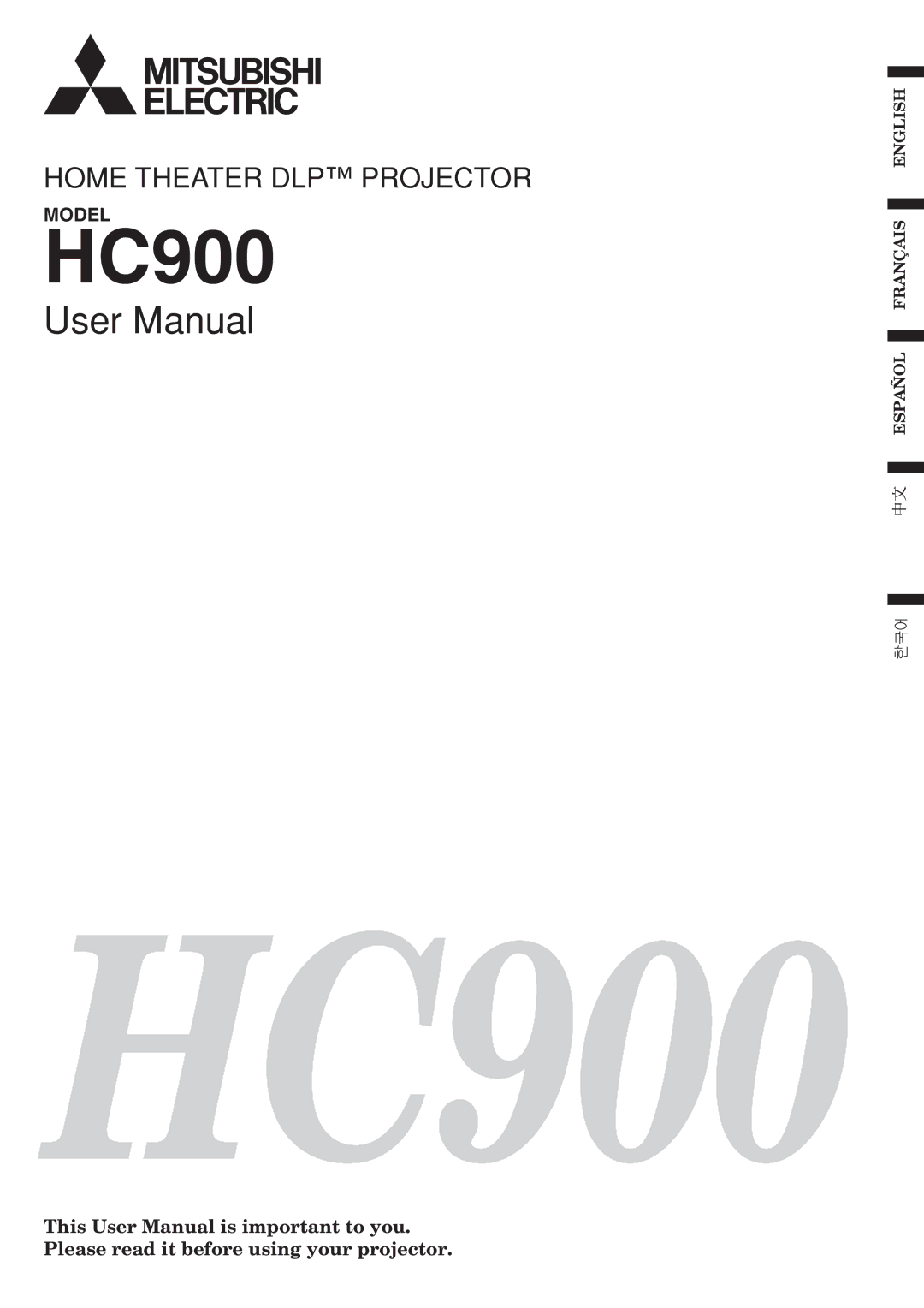 Mitsubishi Electronics HC900 user manual 