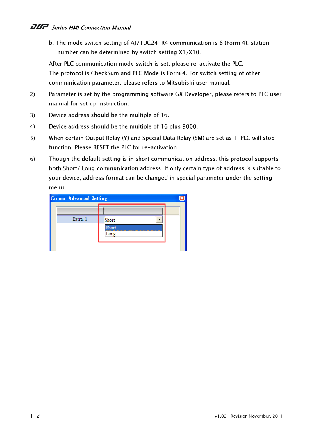 Mitsubishi Electronics J71UC24 manual 112 