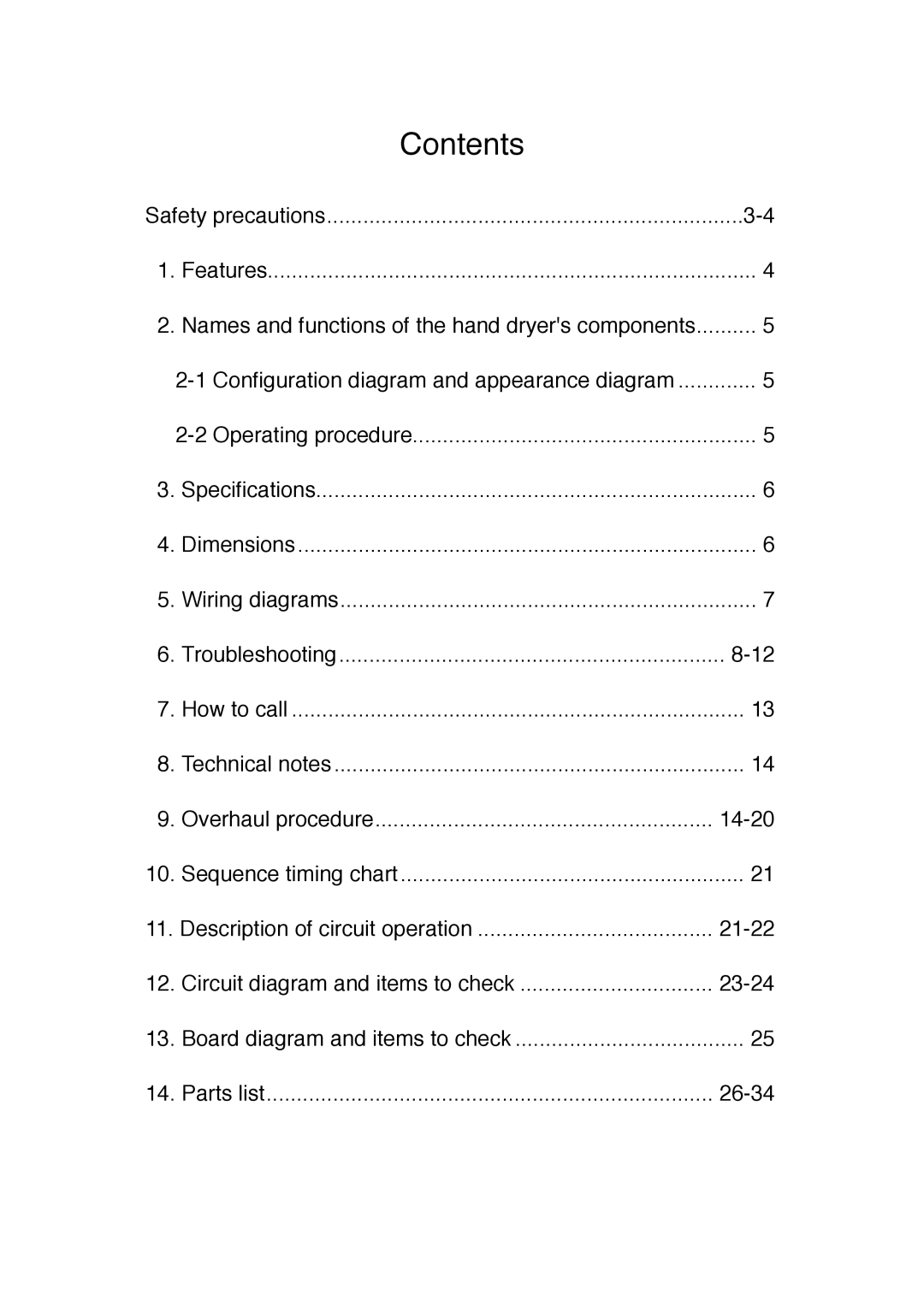 Mitsubishi Electronics JT-SB216DS-W-AUS manual Contents 